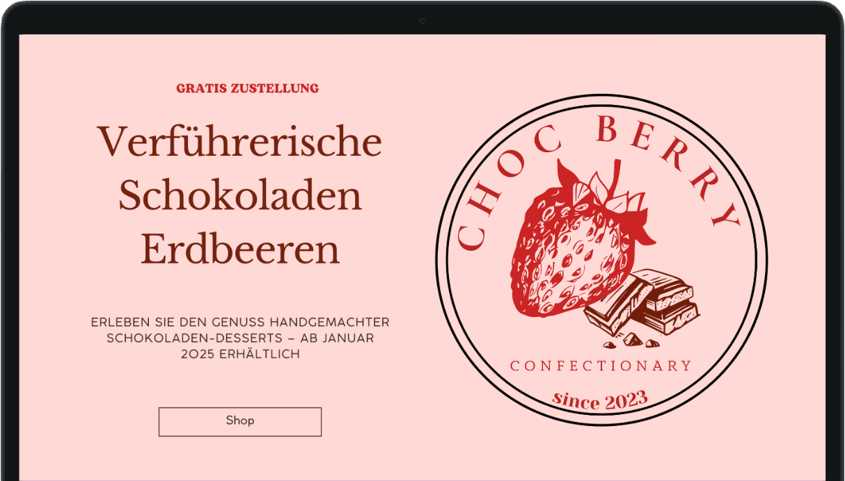 Chocberry Landing Page